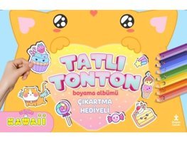 Sevimliler Kawaii-Tatlı Tonton Boyama Albümü-Çıkartma Hediyeli- Doğan Çocuk