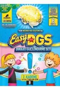 Adeda Yayınları Easy Dikkati Güçlendirme Seti 2. Kademe 4-5-6-7 Yaş Için B