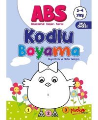 ABS Kodlu Boyama Algoritmik ve Motor Gelişim 3 - 4 Yaş - Buçe Dayı - Pinokyo