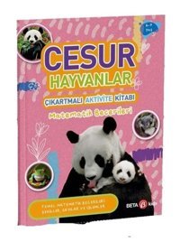 Cesur Hayvanlar - Çıkartmalı Aktivite Kitabı - Melis Hırimyan - Beta Kids