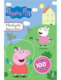 Peppa Pig - Hediyeli Boyama Kitabı - İçinde 100'den Fazla Çıkartma- Doğan Çocuk