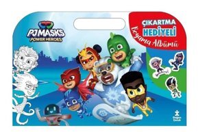 Pjmasks Power Heroes - Çıkartma Hediyeli Boyama Albümü- Doğan Çocuk