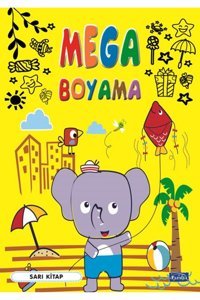 Parıltı Yayınları Mega Boyama Sarı Kitap
