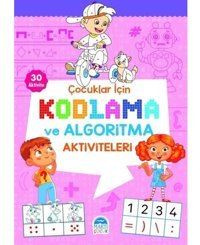 Çocuklar için Kodlama ve Algoritma Aktiviteleri - Pembe- Martı Yayınları