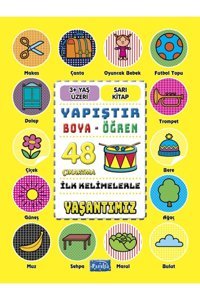 Parıltı Yayınları Boyama ve Çıkartma Kitapları Boyama Ve Çıkartma Yaşantımız Sarı Kitap - Parıltı Yayıncılık