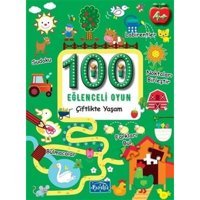100 Eğlenceli Oyun - Çiftlikte Yaşam - Boyama- Parıltı Yayınları