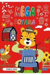 Parıltı Yayınları Mega Boyama Kırmızı Kitap