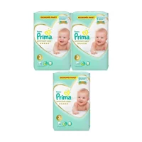 Prima Premium Care 3 Numara Cırtlı Bebek Bezi 3x62 Adet