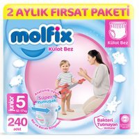 Molfix Süper Yumuşak 5 Numara Külot Bebek Bezi 240 Adet