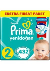 Prima Mini 2 Numara Cırtlı Bebek Bezi 432 Adet