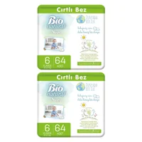 Sleepy Bio Natural 5 Numara Organik Cırtlı Bebek Bezi 128 Adet