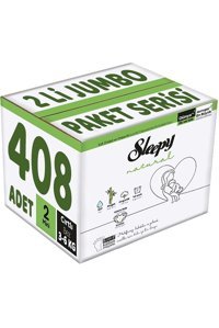 Sleepy Natural 2 Numara Organik Cırtlı Bebek Bezi 6x68v