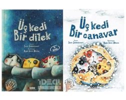 Yapı Kredi Yayınları Üç Kedi Bir Canavar +üç Kedi Bir Dilek 2 Kitap Bir Arada