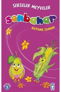 Timaş Çocuk Sonbahar : Sebzeler Meyveler Boyama Zamanı