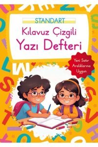 Parıltı Yayınları Kılavuz Çizgili Yazı Defteri Büyük Boy Turuncu