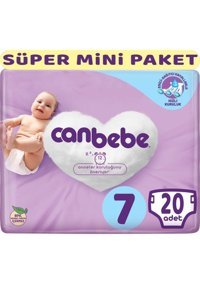 Canbebe XXL Süper Mini Paket 7 Numara Bantlı Bebek Bezi 20 Adet