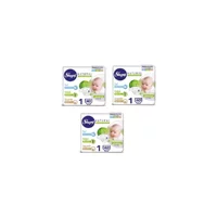 Sleepy Natural Ultra Hassas Yenidoğan 1 Numara Organik Cırtlı Bebek Bezi 3x40 Adet