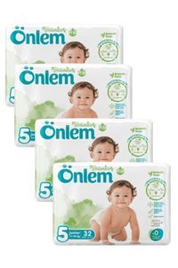 Önlem Botanika 5 Numara Organik Cırtlı Bebek Bezi 32 Adet