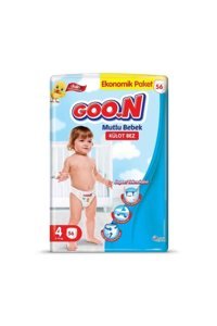 Goon Mutlu Bebek 4 Numara Külot Bebek Bezi 56 Adet