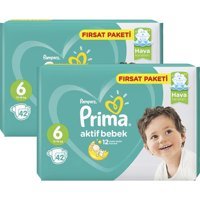 Prima Aktif Bebek 6 Numara Cırtlı Bebek Bezi 84 Adet