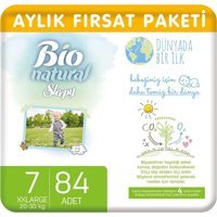 Sleepy Bio Natural XXLarge 7 Numara Organik Cırtlı Bebek Bezi 84 Adet