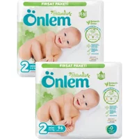Önlem Botanika 2 Numara Organik Cırtlı Bebek Bezi 2x96 Adet