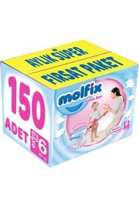 Molfix Süper Yumuşak 6 Numara Külot Bebek Bezi 150 Adet