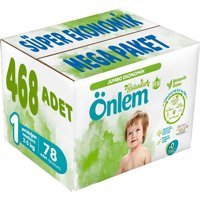 Önlem Botanika Yenidoğan 1 Numara Organik Cırtlı Bebek Bezi 468 Adet