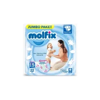Molfix Junior Plus 5 + Numara Cırtlı Bebek Bezi 22 Adet