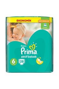 Prima Aktif Bebek 6 Numara Cırtlı Bebek Bezi 28 Adet
