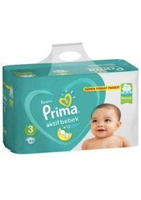 Prima Midi 3 Numara Cırtlı Bebek Bezi 2x94 Adet
