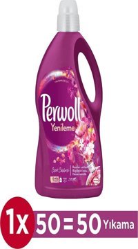 Perwoll Yenileme Çiçek Cazibesi Renkliler İçin 54 Yıkama Sıvı Deterjan 2.97 lt