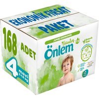 Önlem Botanika Maxi 4 Numara Organik Cırtlı Bebek Bezi 168 Adet