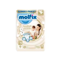 Molfix Pure & Soft 6 Numara Cırtlı Bebek Bezi 18 Adet