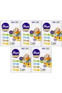 Sleepy Extra 4 Numara Organik Cırtlı Bebek Bezi 5x96 Adet