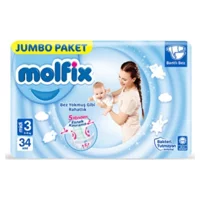 Molfix Midi 3 Numara Cırtlı Bebek Bezi 34 Adet