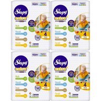 Sleepy Extra Maxi 4 Numara Organik Cırtlı Bebek Bezi 4x96 Adet