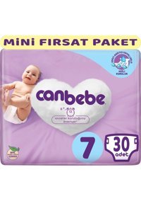 Canbebe XXL Mini Paketi 7 Numara Bantlı Bebek Bezi 30 Adet