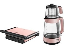 Beko 2'li Mutfak Seti Rose Gold– Çay Makinesi ve Tost Makinesi