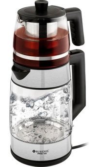 Turuncu Cam Çay Makinesi 1,7l, Pratik ve Şık Tasarım - Altın