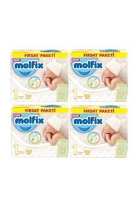 Molfix Yenidoğan 1 Numara Göbek Oyuntulu Cırtlı Bebek Bezi 4x100 Adet