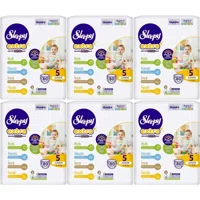 Sleepy Extra 5 Numara Organik Cırtlı Bebek Bezi 6x80 Adet
