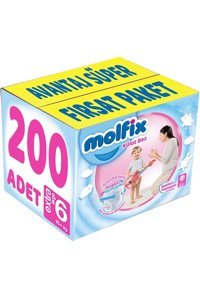 Molfix Süper Yumuşak 6 Numara Külot Bebek Bezi 200 Adet