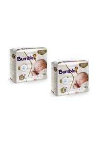 Bumble Jumbo Paket Yenidoğan 1 Numara Cırtlı Bebek Bezi 172 Adet