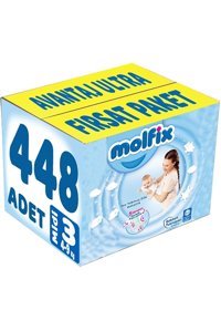 Molfix Midi 3 Numara Bantlı Bebek Bezi 448 Adet