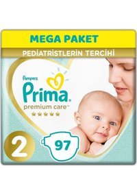 Prima Premium Care 2 Numara Cırtlı Bebek Bezi 97 Adet