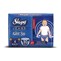 Sleepy Jeans Yenidoğan 1 Numara Organik Külot Bebek Bezi 50 Adet