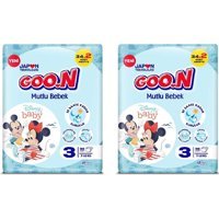 Goon Mutlu Bebek Midi 3 Numara Cırtlı Bebek Bezi 72 Adet