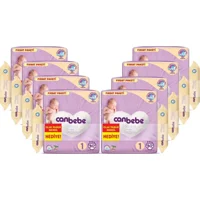 Canbebe Yenidoğan 1 Numara Bantlı Bebek Bezi 8x80 Adet