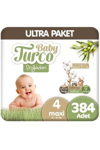 Baby Turco Doğadan 3 Numara Bantlı Bebek Bezi 4x96 Adet